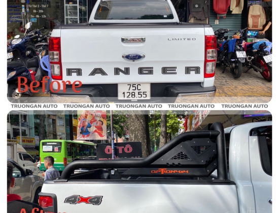 FORD RANGER LẮP KHUNG THỂ THAO OPTION 4X4 CAO CẤP