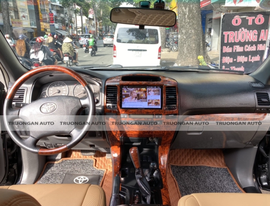 TOYOTA LAND CRUISER PRADO  BỌC GHẾ DA + ỐP GỖ NỘI THẤT SANG TRỌNG