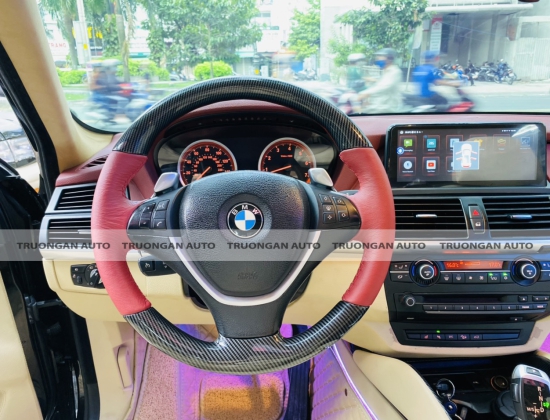 BMW X6 BỌC DA VÔ LĂNG + ỐP CARBON XỊN XÒ 