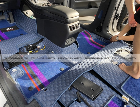 HYUNDAI SANTAFE 2022 TRẢI THẢM LÓT SÀN 360 